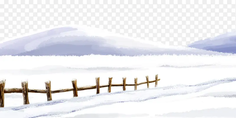 文艺冬季立冬雪景