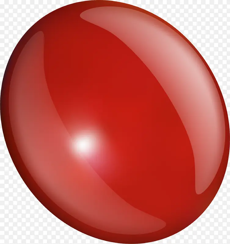 简约红色圆球