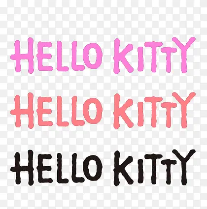 hello kitty字体