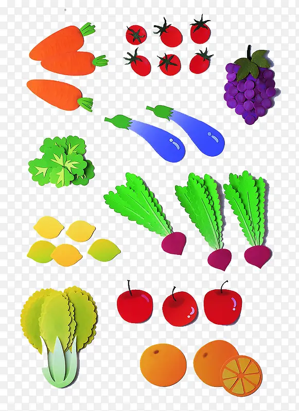 贴图蔬菜图案小素材集合