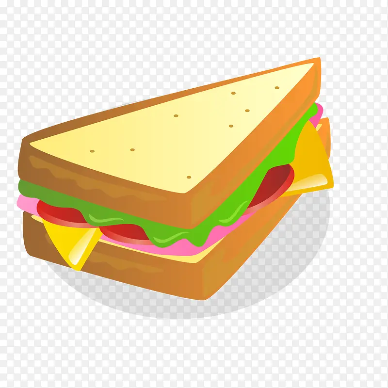 卡通三明治食物设计