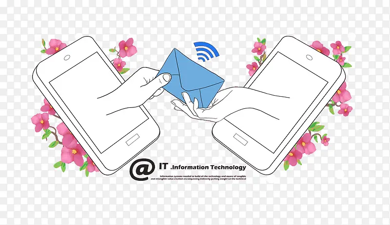 手机之间信息传递PNG图片素材下载_图片编号8508757-PNG素材网