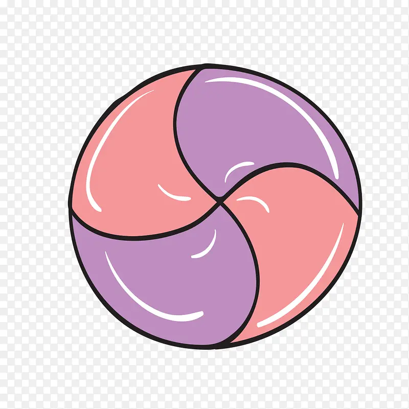 紫色的圆环图形