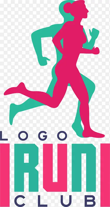 双人运动项目logo设计