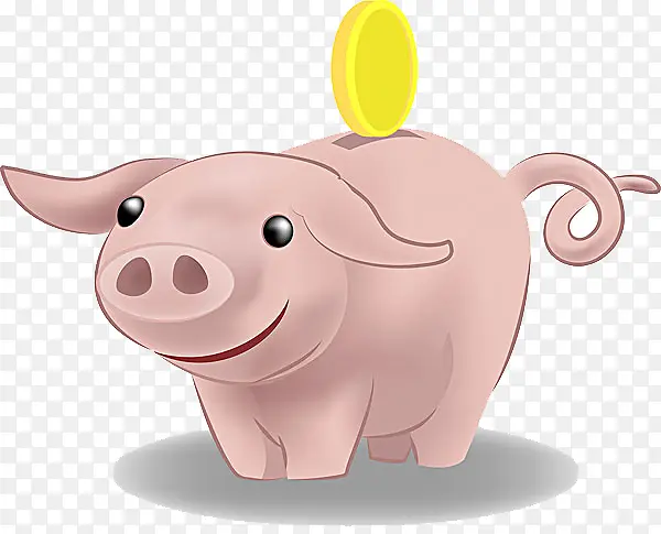 粉色小猪储钱罐