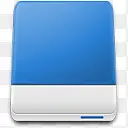 蓝色的硬盘 icon