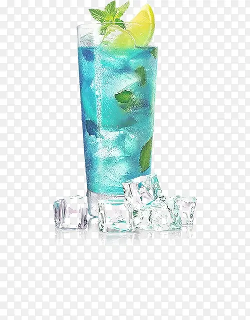 蓝色冰镇饮料