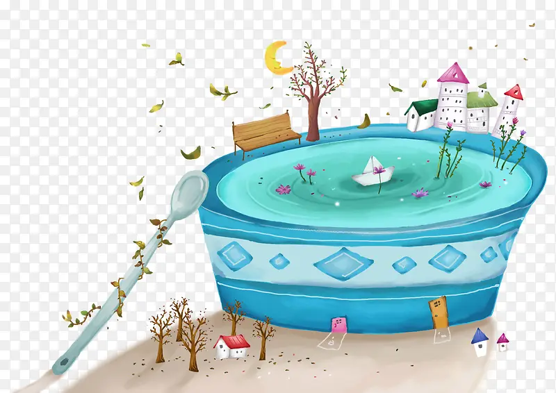 花盆泳池