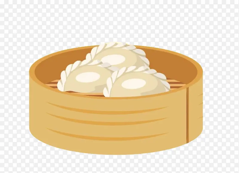 卡通饺子食物素材图