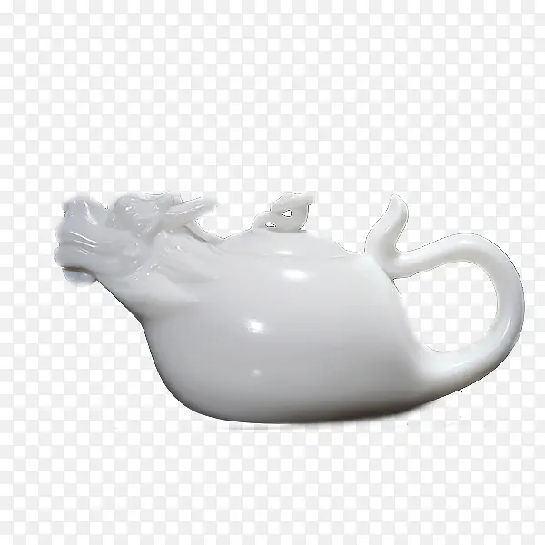 白瓷茶具茶壶金龙如意壶
