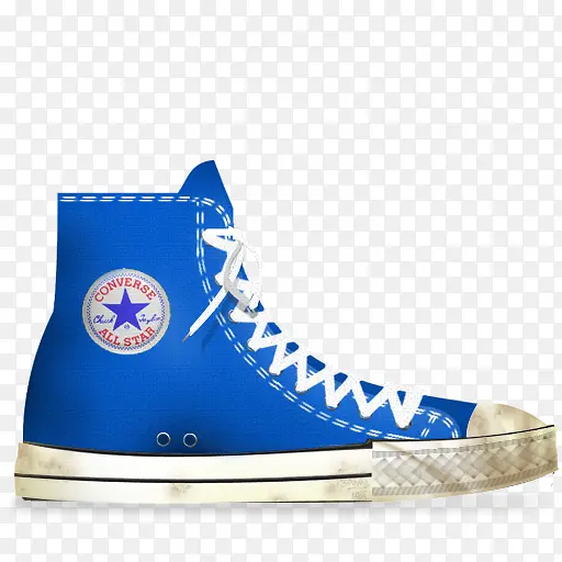 匡威蓝色的光脏鞋Converse-icons
