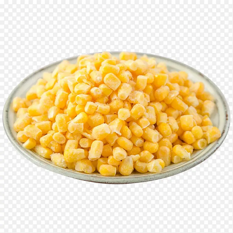 一盘玉米粒