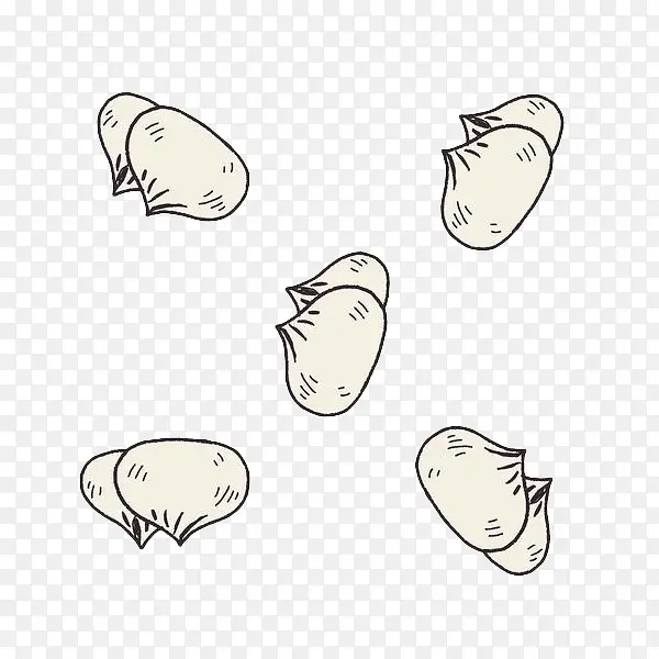 手绘矢量包子