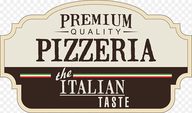 意大利披萨标签标牌设计元素