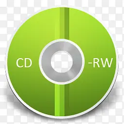 绿色CD-RW光盘