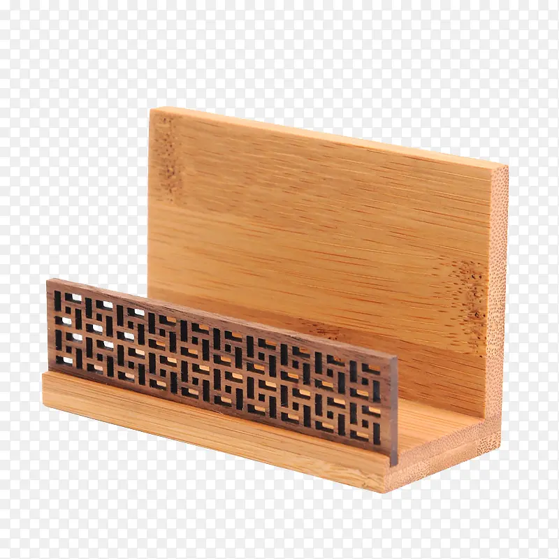 创意竹制名片盒中国风古典实木质