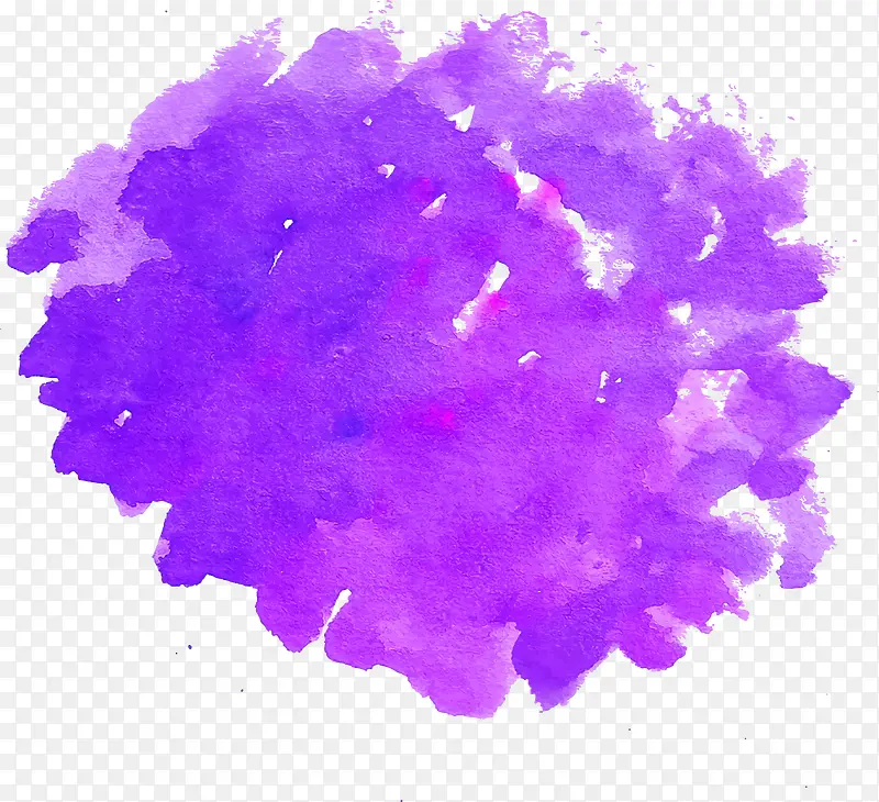 紫色水彩笔刷
