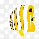 chelmon尖头的鱼加勒比梦鱼图标