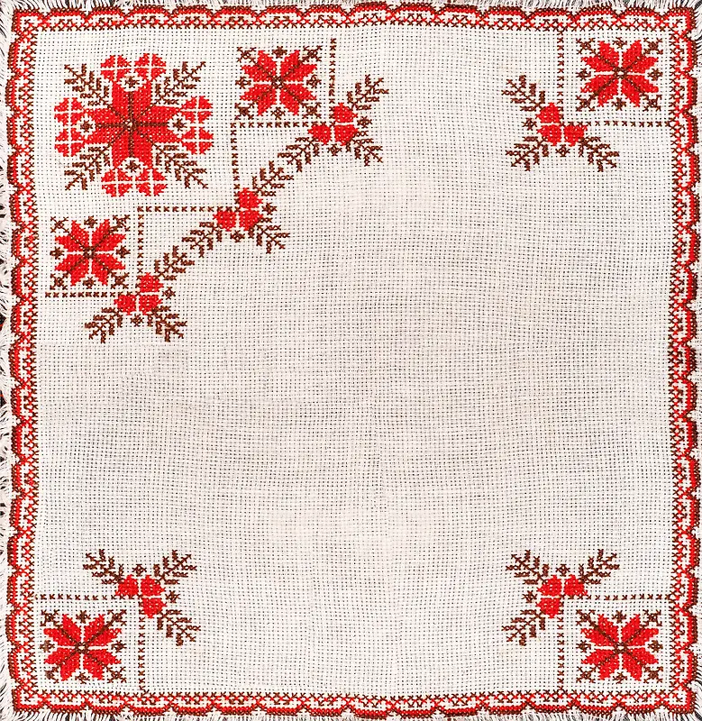 乌克兰传统绣花毛巾