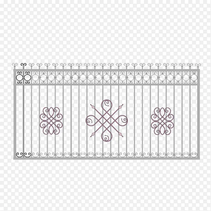 矢量线条铁艺栏杆围栏PNG图片素材下载_图片编号8537682-PNG素材网