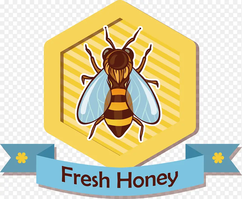 蜂蜜标志矢量图