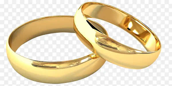 亮色金结婚戒指