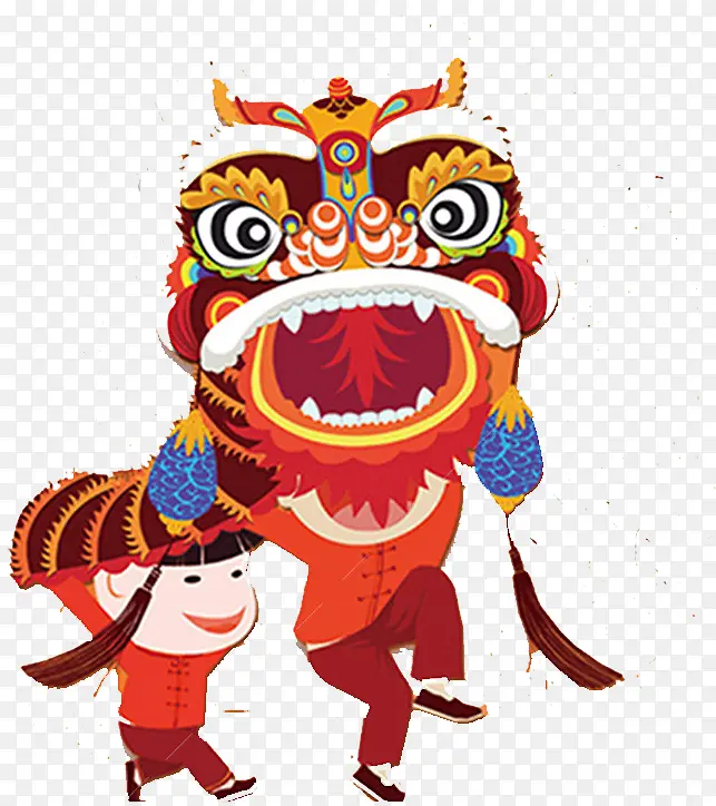 节日舞狮子PNG图片素材下载_图片编号8538749-PNG素材网