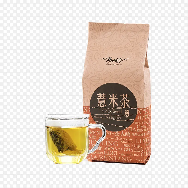 薏米茶包装平面广告