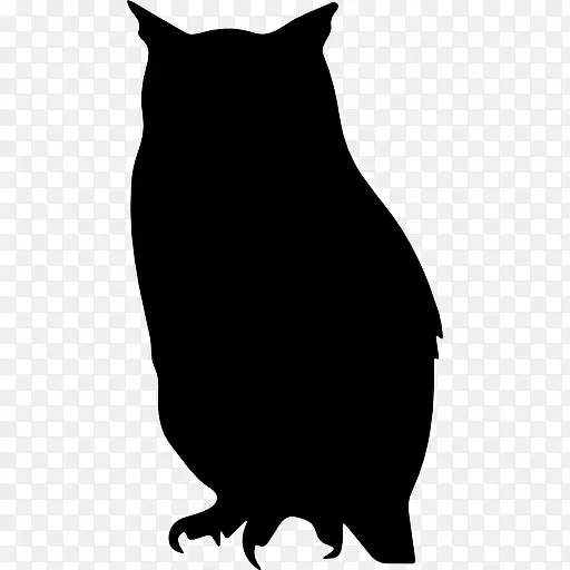 猫头鹰的鸟形图标