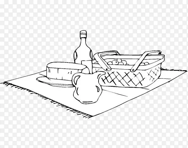 简笔画野餐食物图案PNG图片素材下载_图片编号8543476-PNG素材网