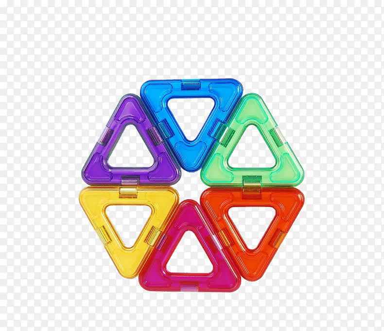 三角形拼接磁力片素材