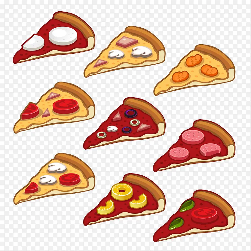 不同陷类披萨