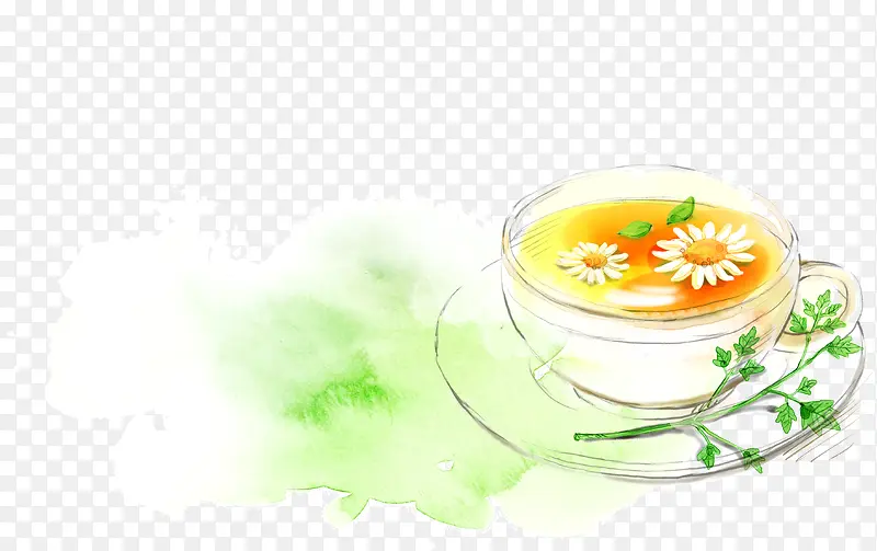 彩绘菊花茶