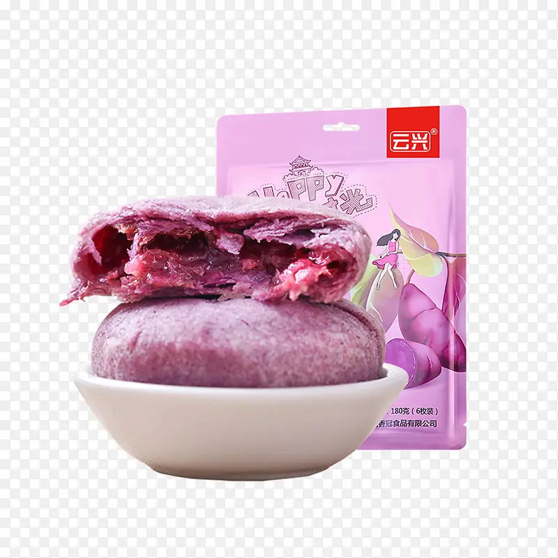 紫薯饼干零食包装设计