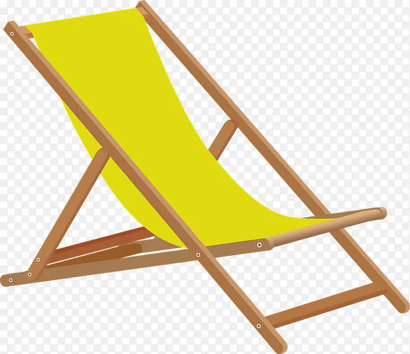 黄色沙滩椅