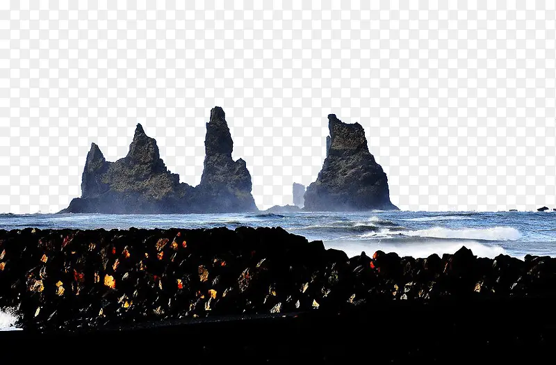 冰岛景点黑沙滩