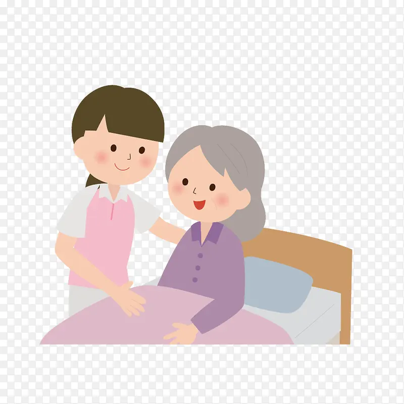 在疗养院里的老人PNG图片素材下载_图片编号8555678-PNG素材网