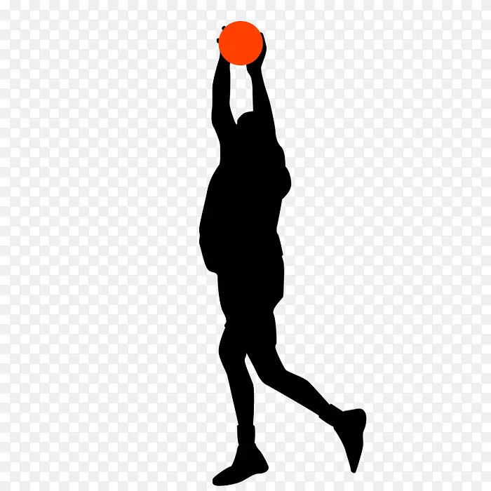 篮球运动人物剪影