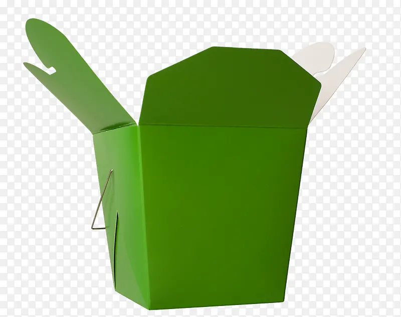 绿色食物纸盒