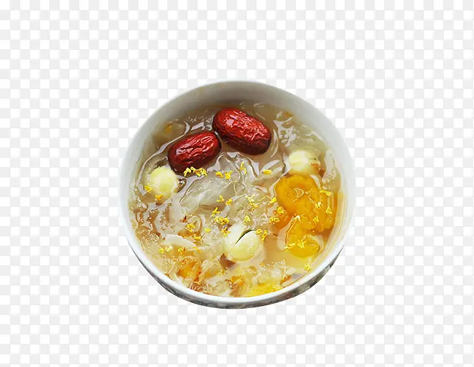炖好的银耳羹素材