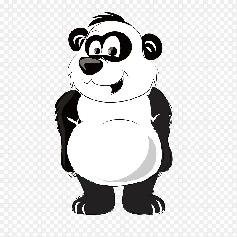 卡通可爱大熊猫