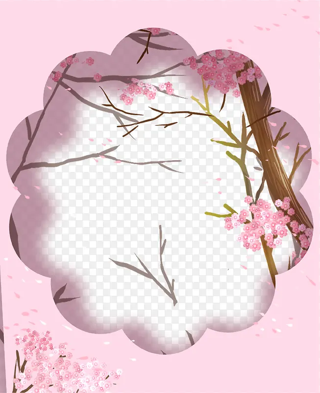 母亲节粉色清新装饰背景