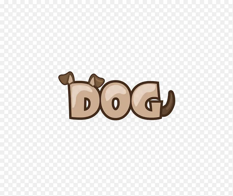 创意小狗英语字体