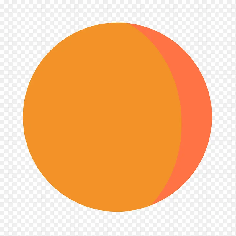 橙色的圆球