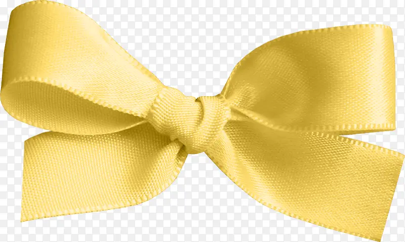 黄色丝绸蝴蝶结