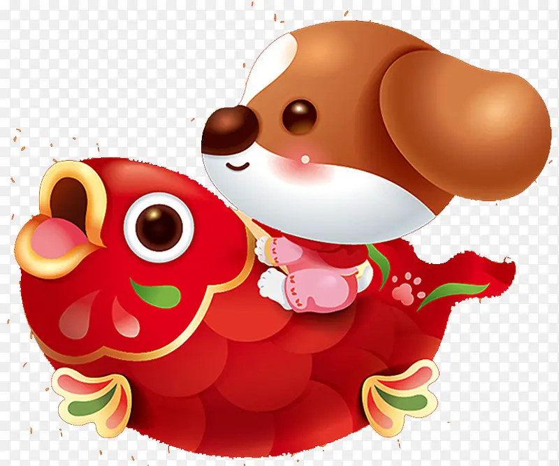 2018狗年春节年年有余海报设计