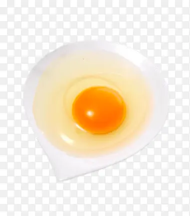 盘里的一颗生鸡蛋
