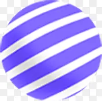 蓝色条纹设计圆球