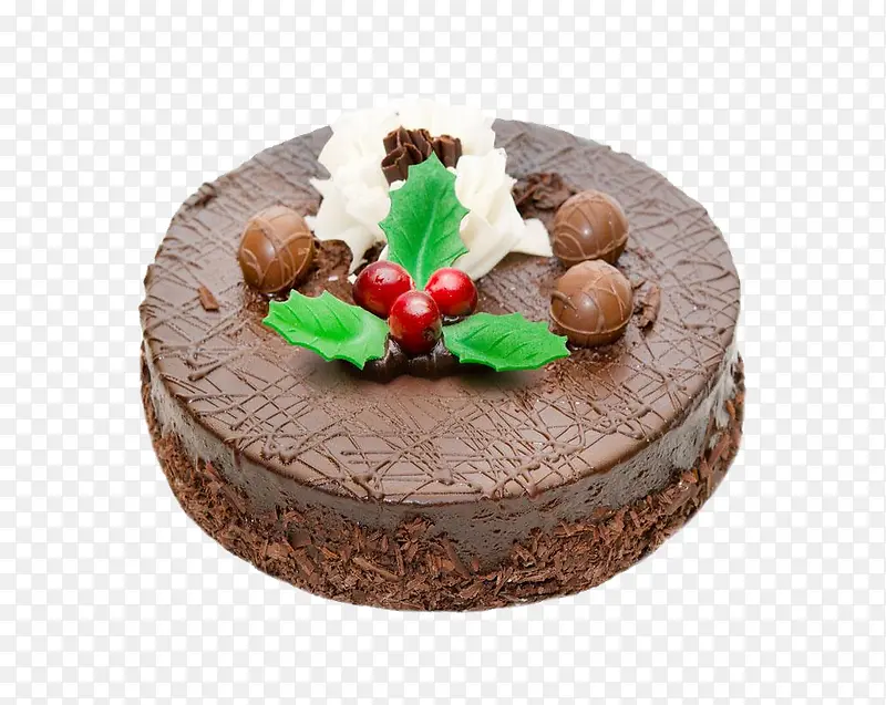 巧克力圆形蛋糕素材图
