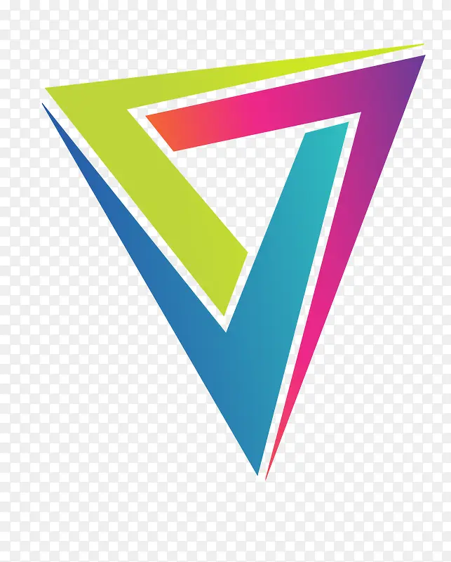 彩色V型LOGO图标